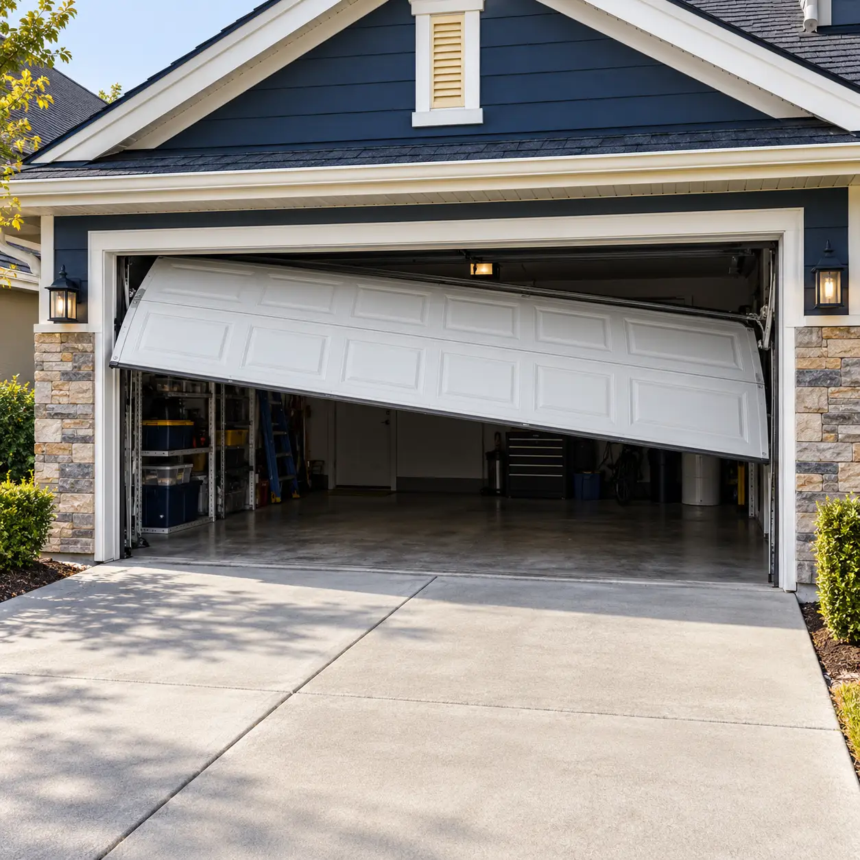 Emergency garage door repair service